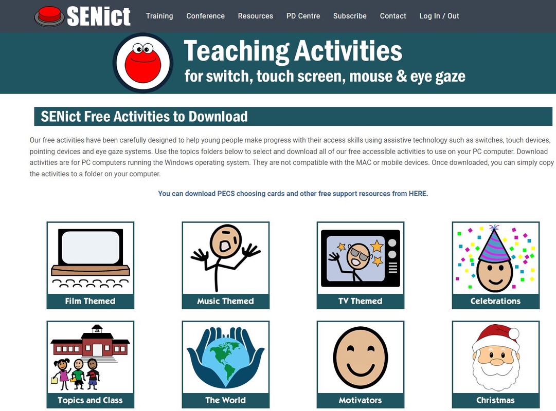Screenshot of the Senict Website